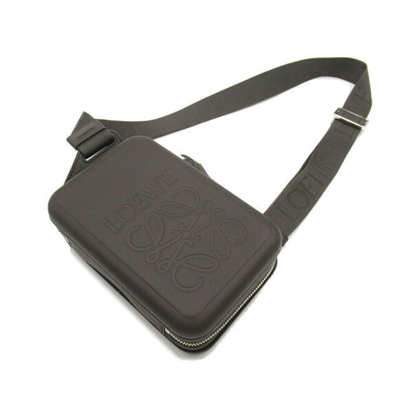 LOEWE Molded Crossbody Bag Waist Body Leather Gray - Picture 5 of 9